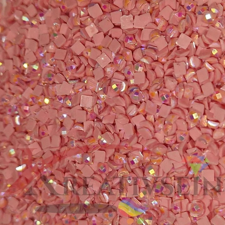 DMC 3354 Dusty Rose LT - eckige Steine - Aurora Borealis (AB) - Diamond Painting