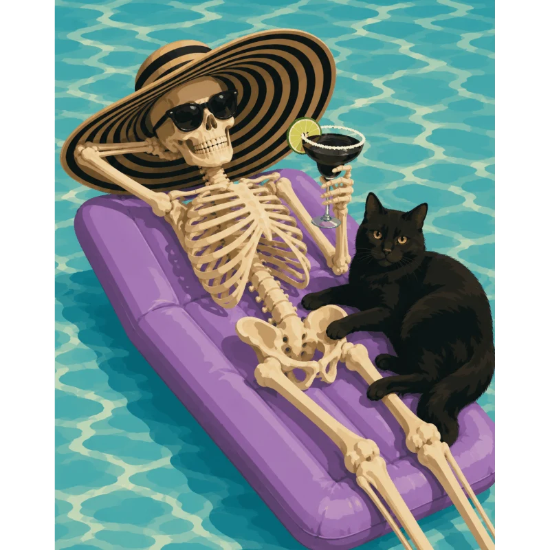 Gespenstische Poolparty