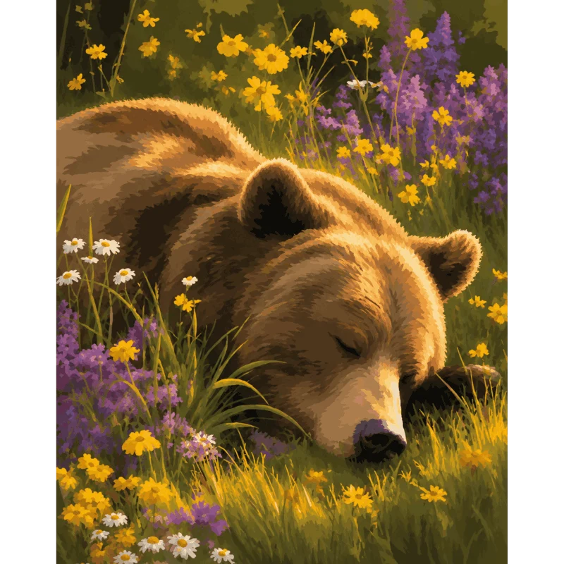 Schlafender Grizzly