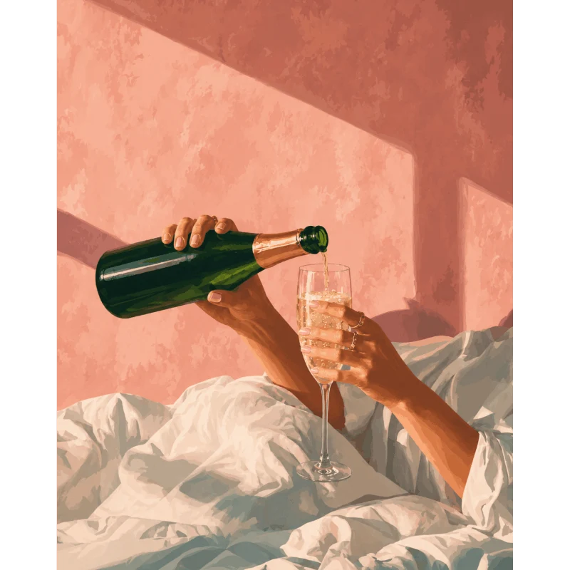 Seifenblasen im Bett