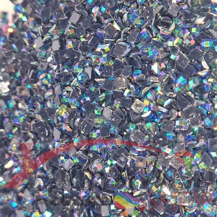 DMC 939 Navy Blue VY DK - eckige Steine - Aurora Borealis (AB) - Diamond Painting