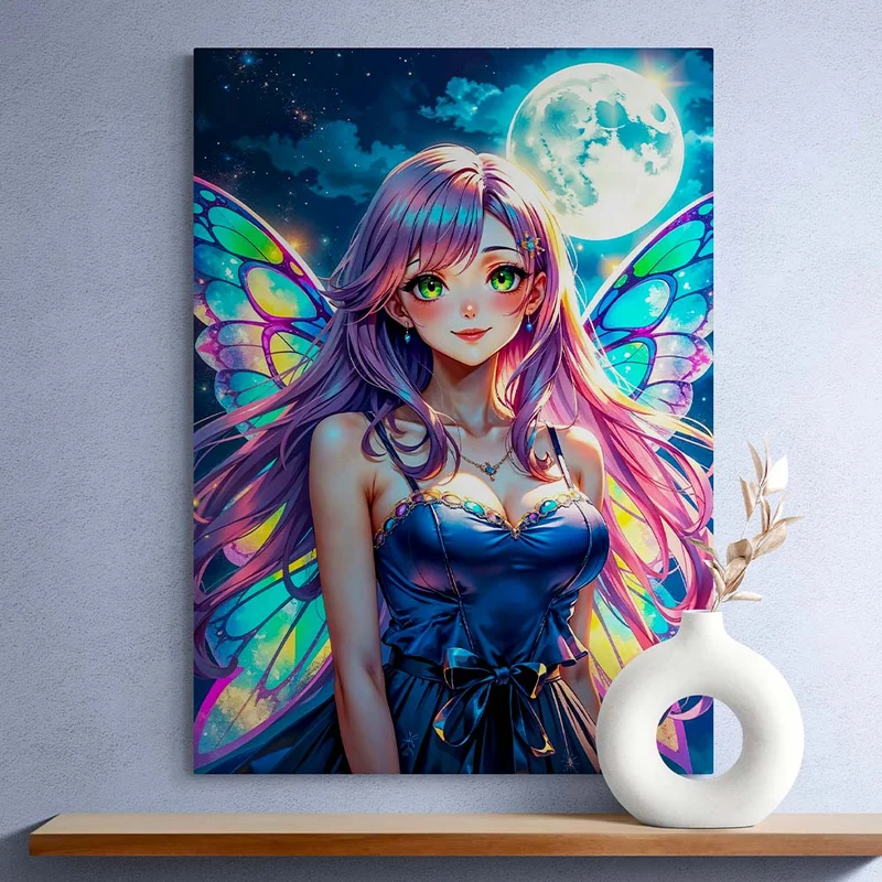 5D Diamond Painting – Mondlicht-Fee