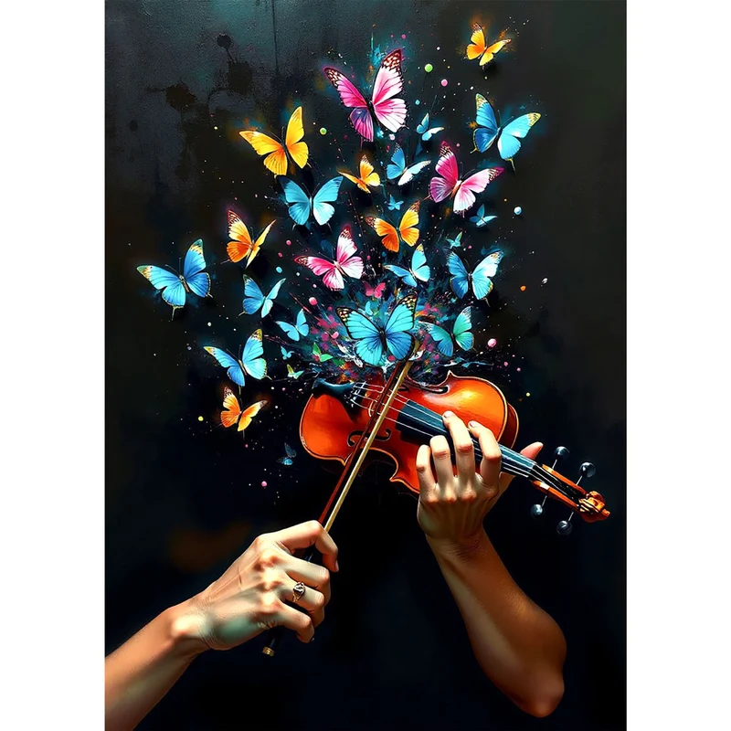 5D Diamond Painting – Melodie der Schmetterlinge