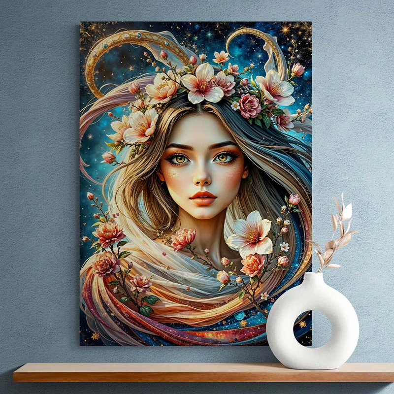 5D Diamond Painting – Celestia, Wächterin der Sterne