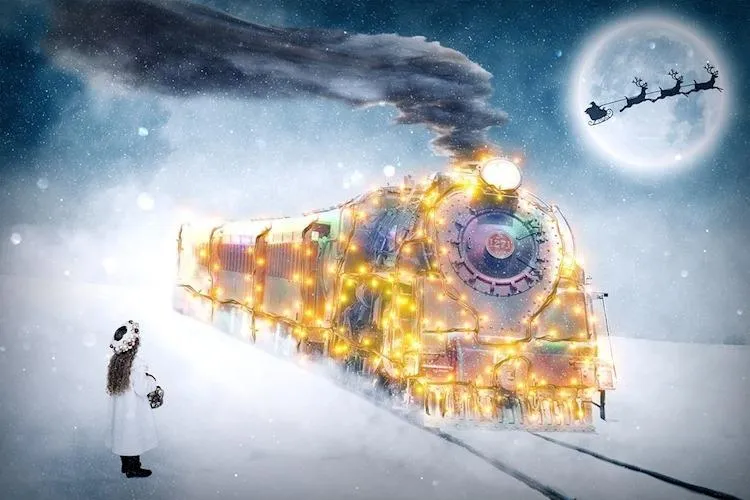 Christmas Train Girl PIX-622
