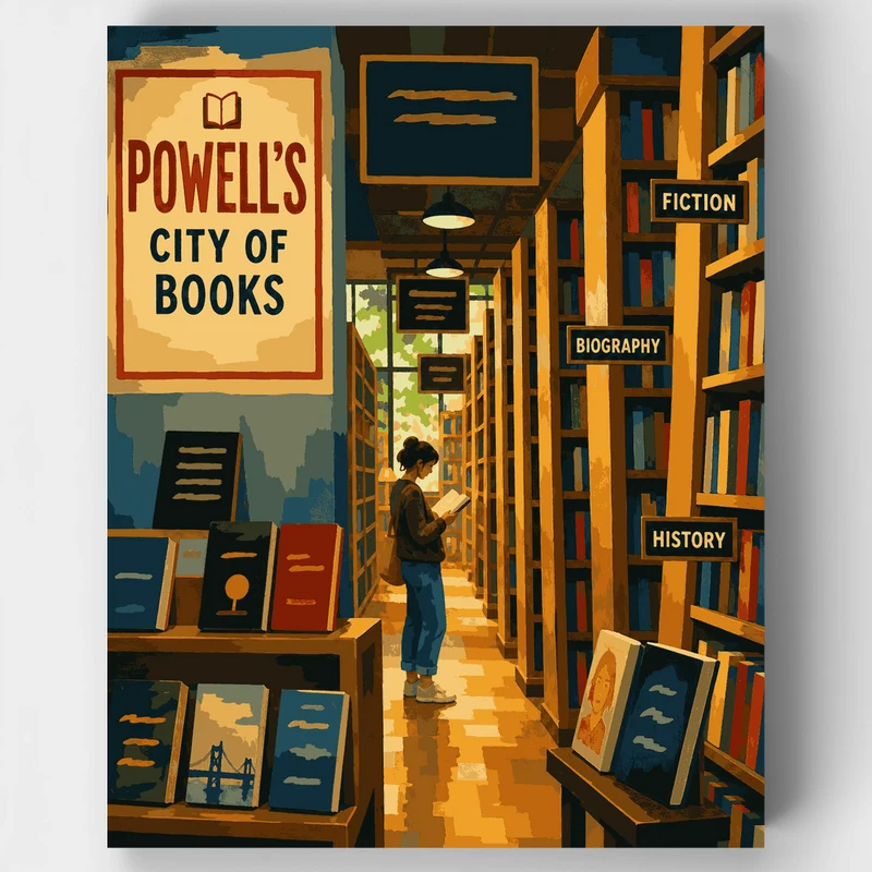 Powell's City of Books - Paint by Numbers Kit
