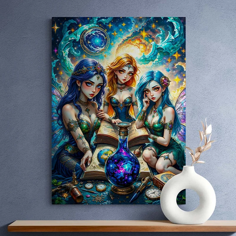 5D Diamond Painting – Magische Zauberfeen des Universums