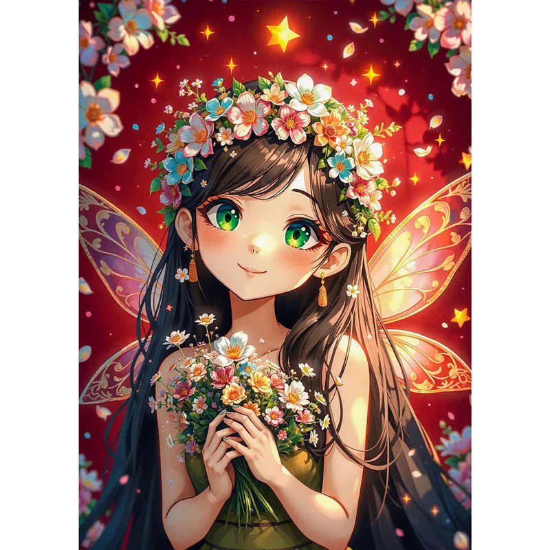 5D Diamond Painting – Elfenzauber mit Fiora