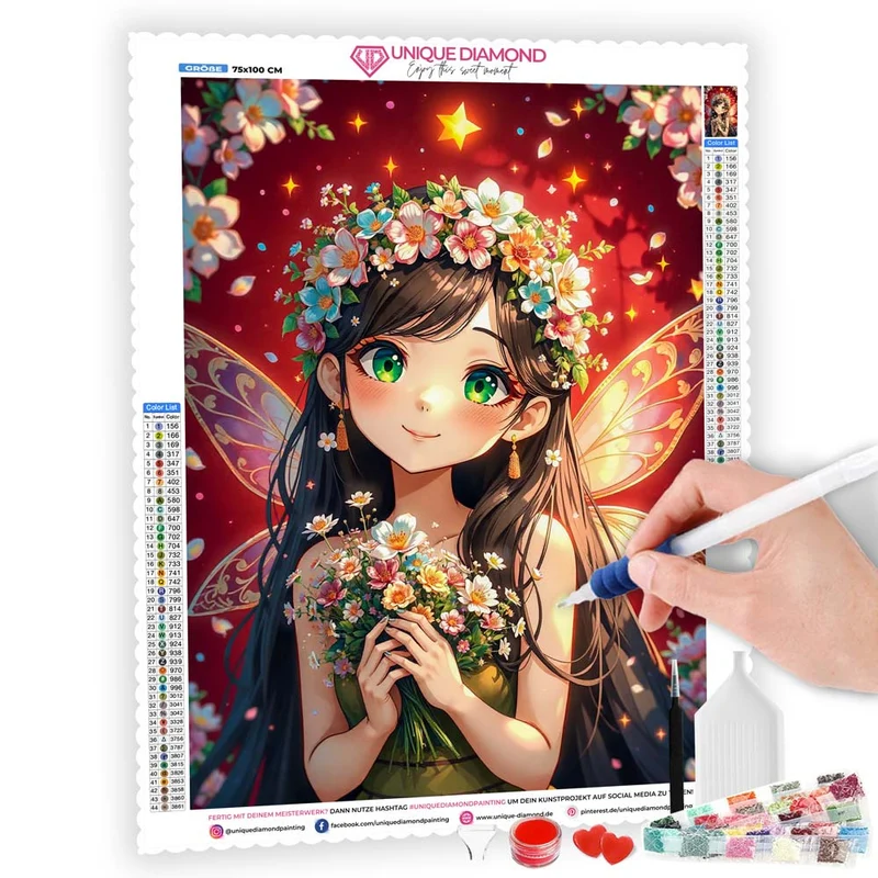5D Diamond Painting – Elfenzauber mit Fiora