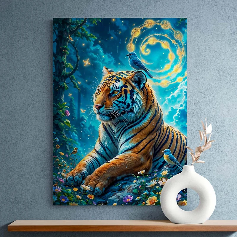 5D Diamond Painting – Magischer Tiger