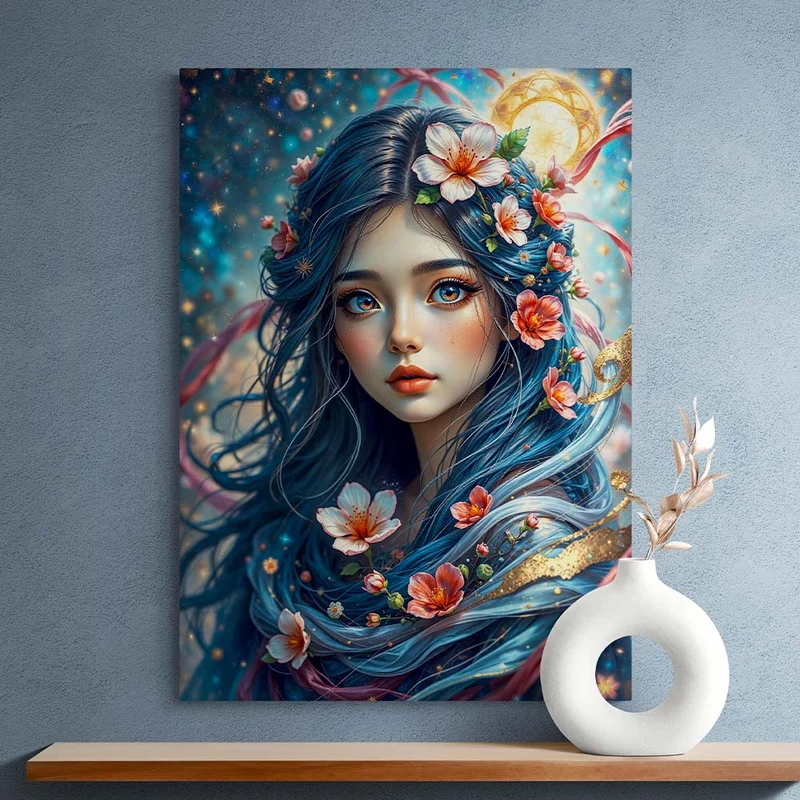 5D Diamond Painting – Lunara, Blütenzauber des Himmels