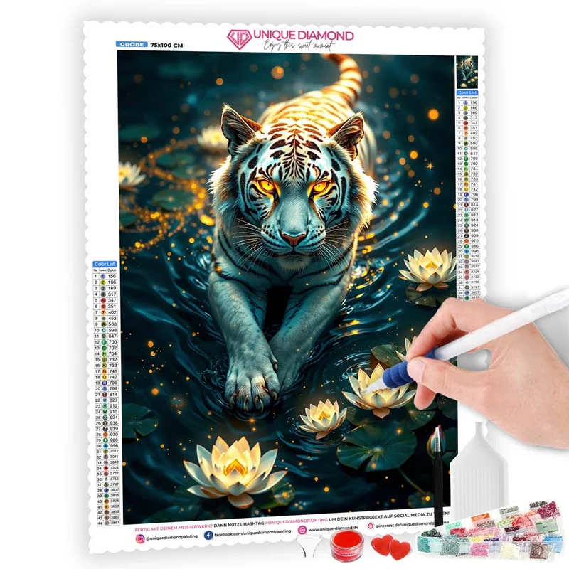 5D Diamond Painting – Mystischer Flusswächter