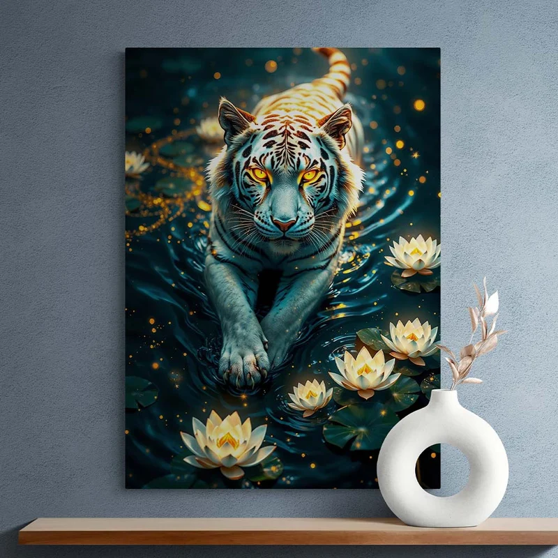 5D Diamond Painting – Mystischer Flusswächter