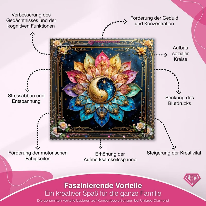 5D Diamond Painting – Kosmisches Yin und Yang