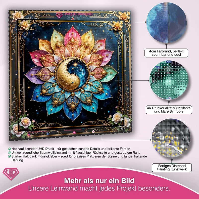 5D Diamond Painting – Kosmisches Yin und Yang