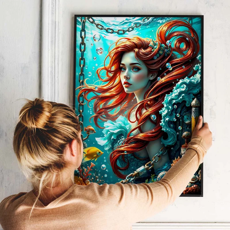 5D Diamond Painting – Mystische Meerjungfrau