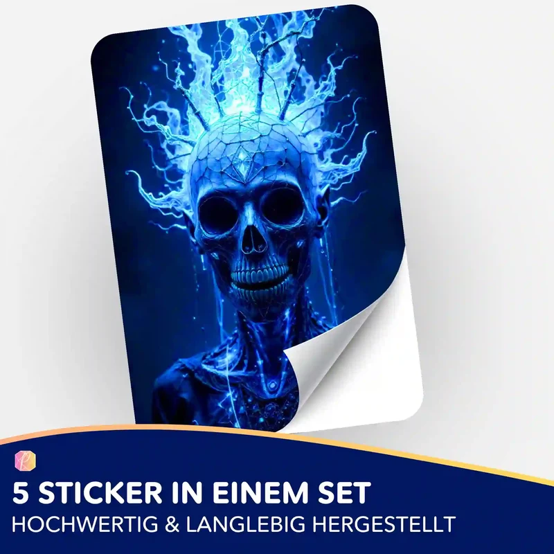 Aufkleber 5er-Set - Skull
