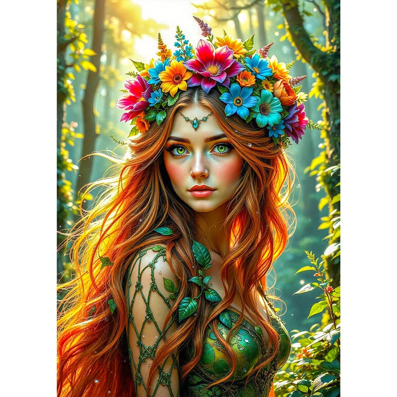 5D Diamond Painting – Waldnymphe Elowen
