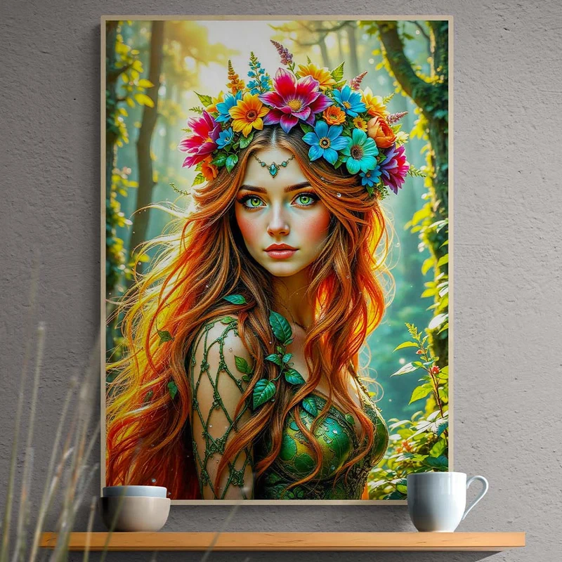 5D Diamond Painting – Waldnymphe Elowen