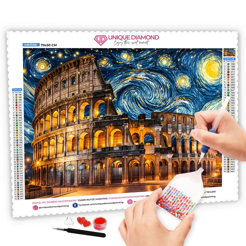 5D Diamond Painting – Römischer Sternenzauber
