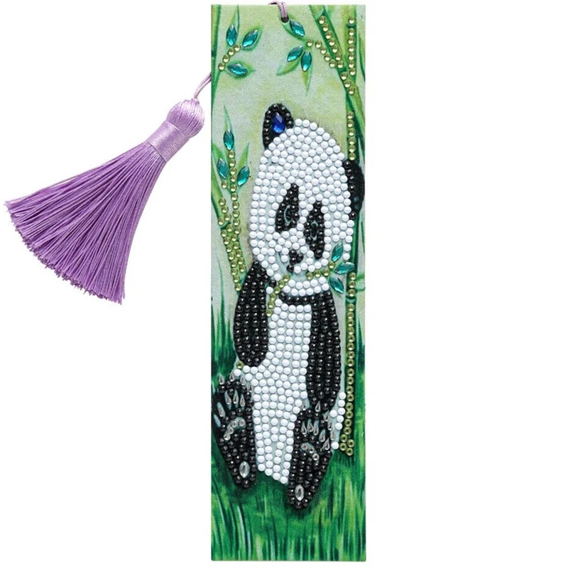 Diamond Painting Lesezeichen Panda