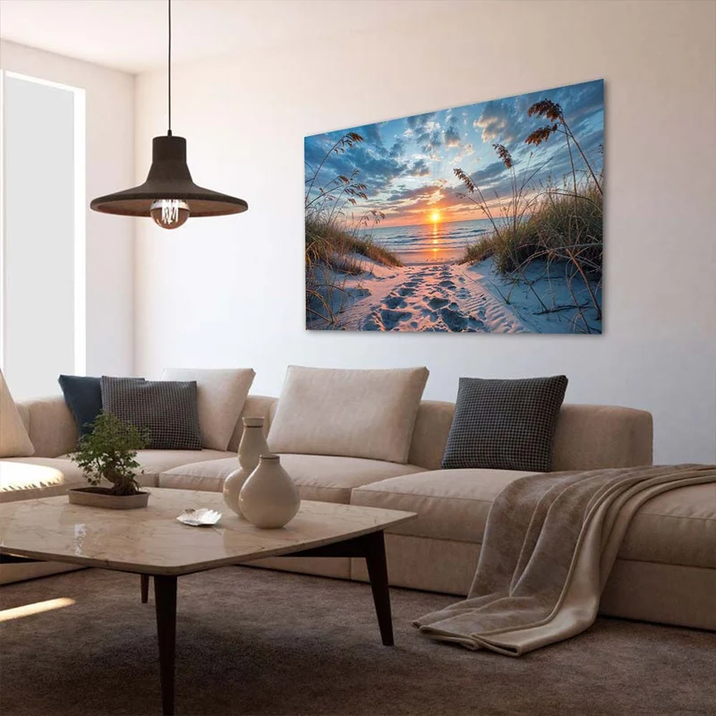 5D Diamond Painting – Pfad zum Sonnenuntergang