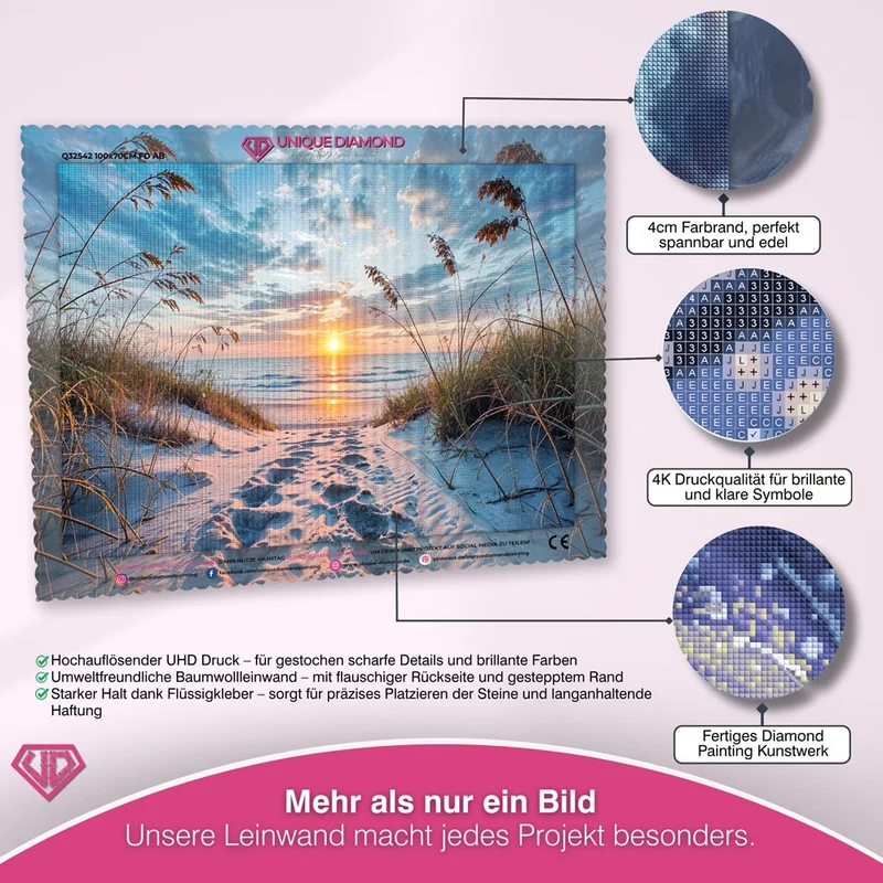 5D Diamond Painting – Pfad zum Sonnenuntergang