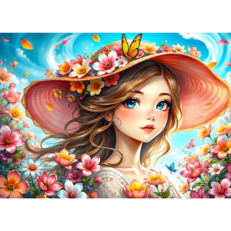 5D Diamond Painting – Felina, die Blütenfee