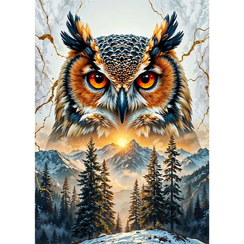 5D Diamond Painting – Wächter der Berge