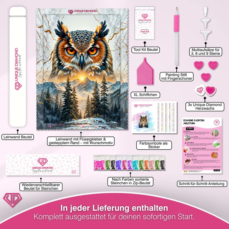 5D Diamond Painting – Wächter der Berge