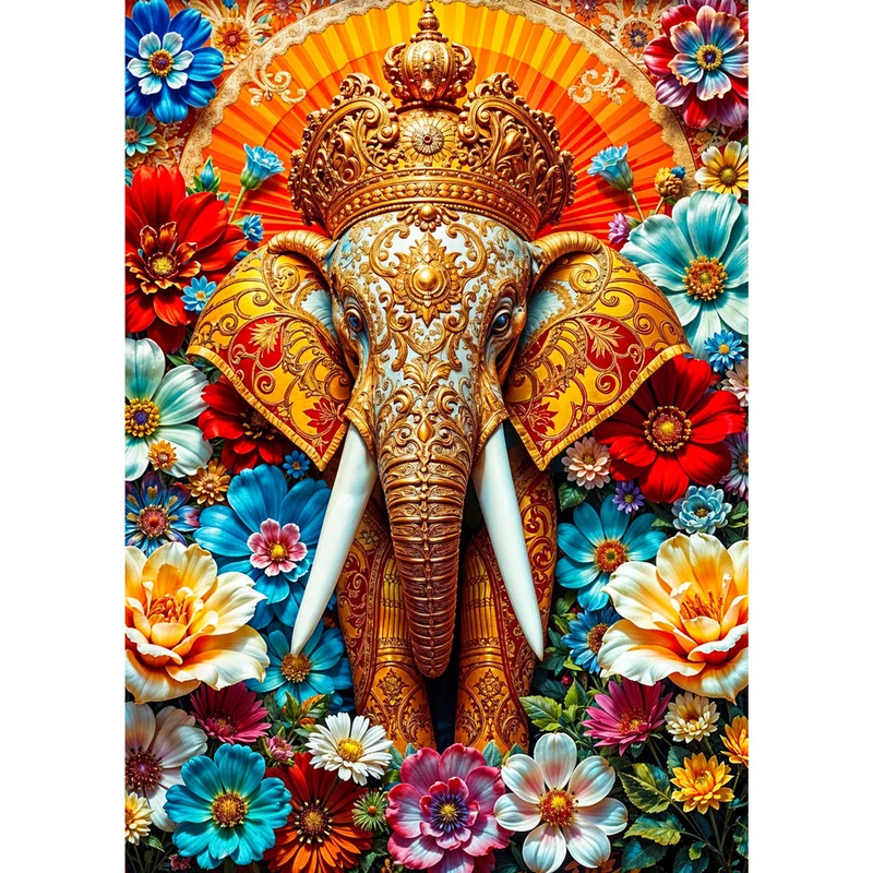 5D Diamond Painting – Majestätischer Ganesha