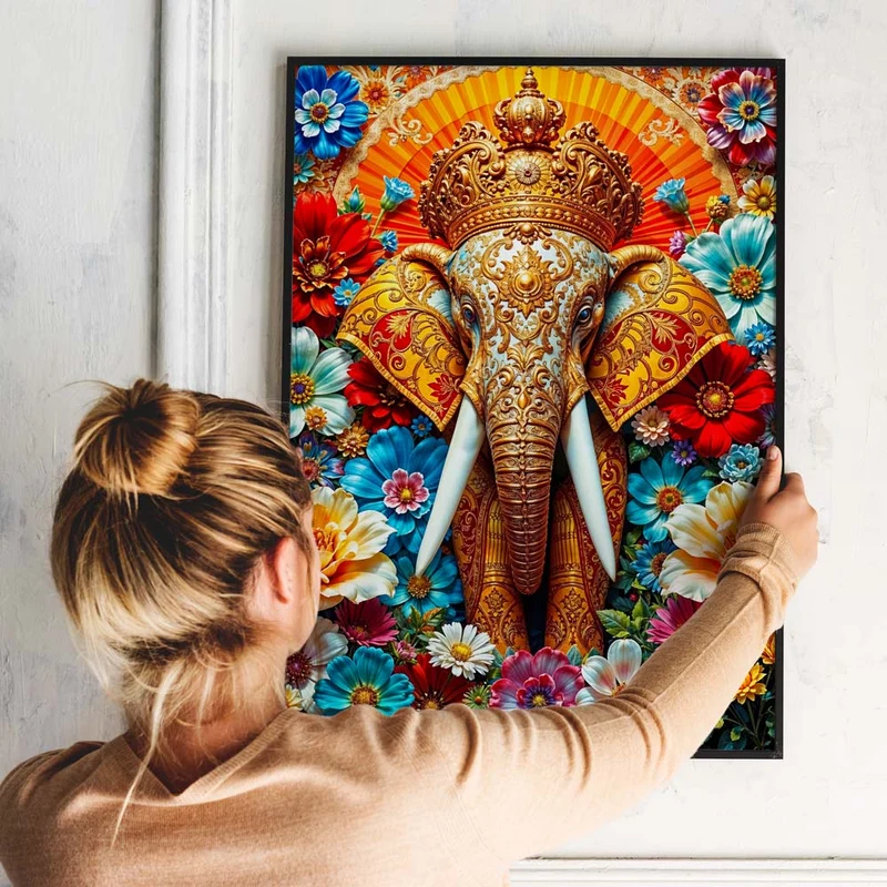 5D Diamond Painting – Majestätischer Ganesha