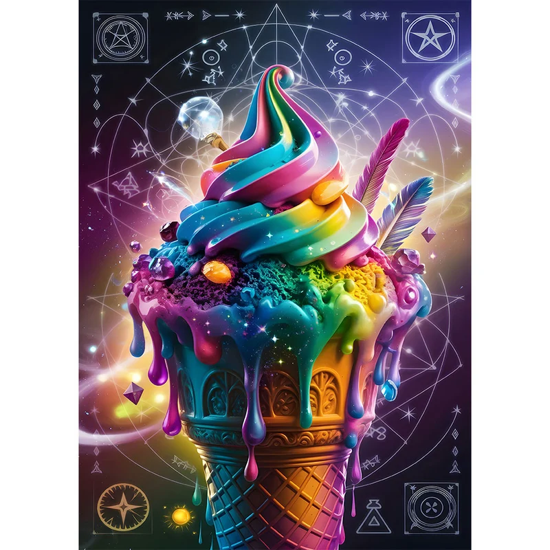 5D Diamond Painting – Kosmische Eiscreme