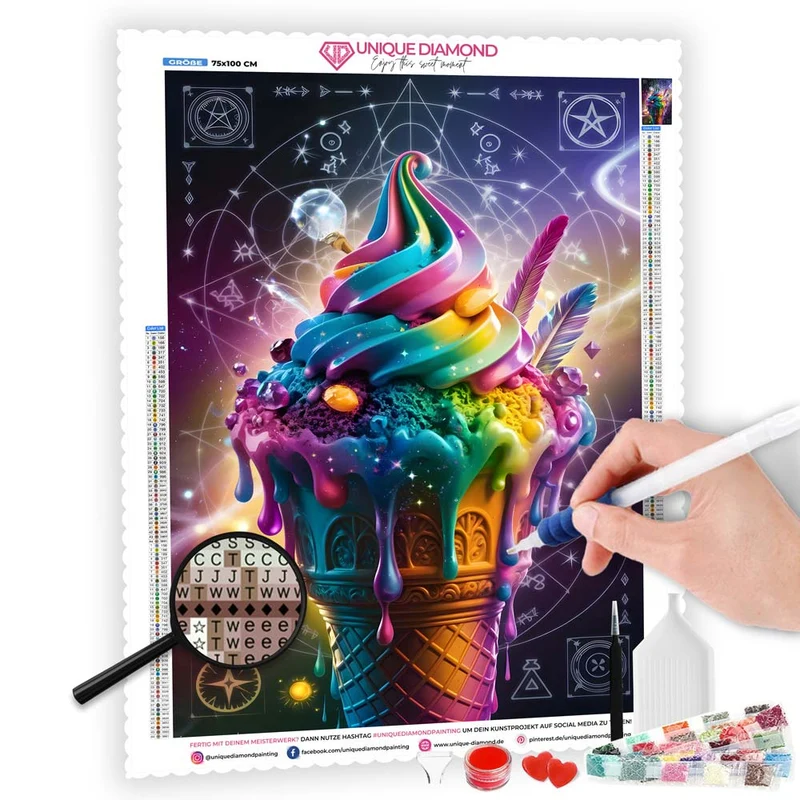 5D Diamond Painting – Kosmische Eiscreme