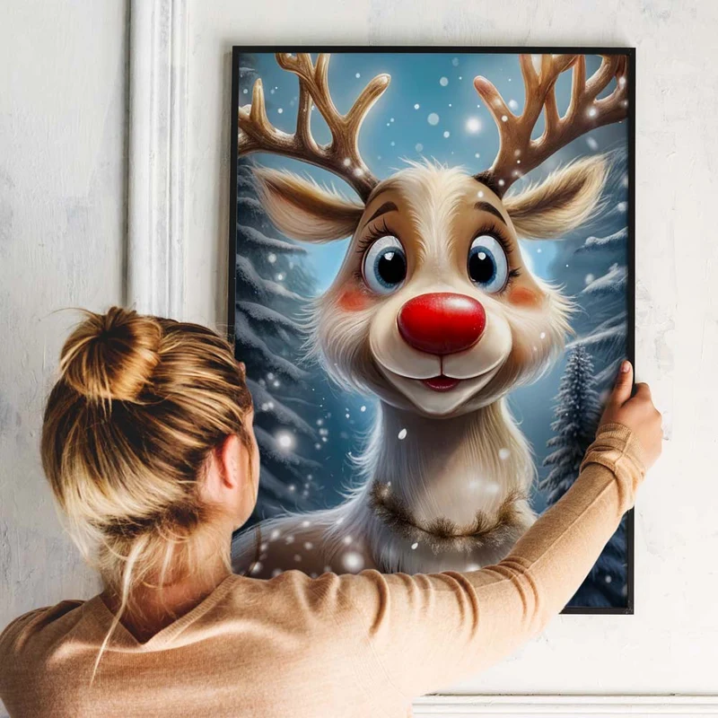5D Diamond Painting – Rudolphs Winterzauber
