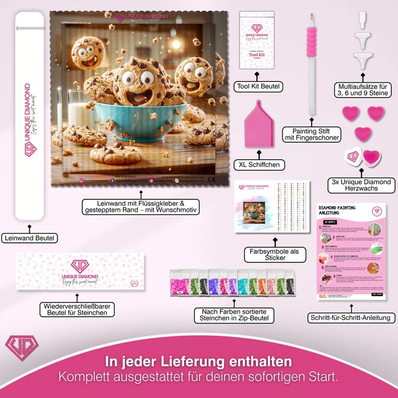 5D Diamond Painting – Fröhliche Cookie-Party