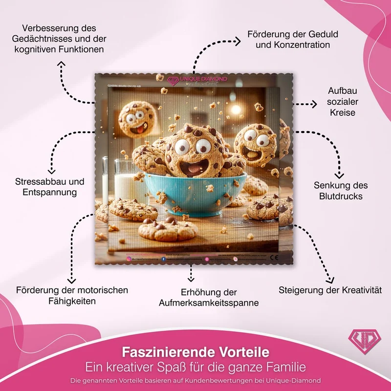 5D Diamond Painting – Fröhliche Cookie-Party
