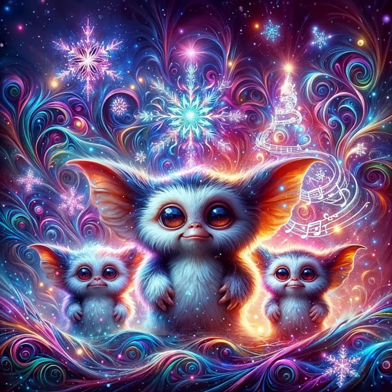 5D Diamond Painting – Magische Winterwesen Gremlins