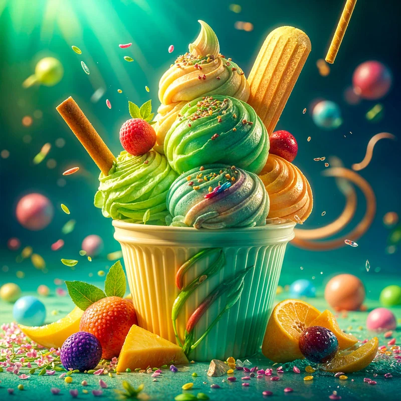 5D Diamond Painting – Süßer Eisbecher