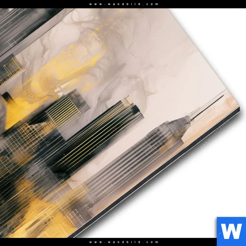 Alu-Dibond Bild | Metropole im Morgenlicht | Hochformat