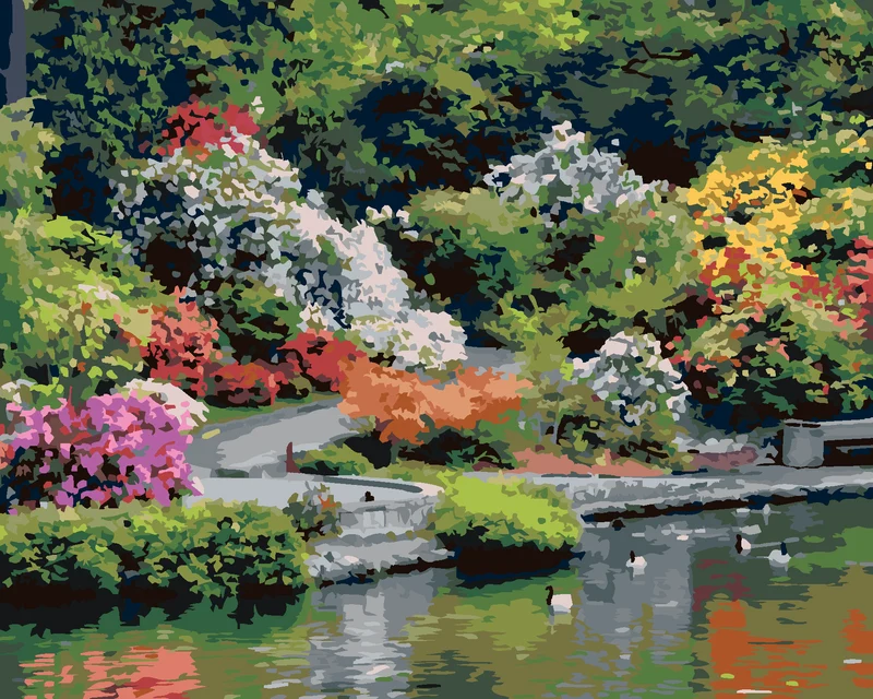 Diamond painting - GARTEN AM SEE (DENNIS FRATES)