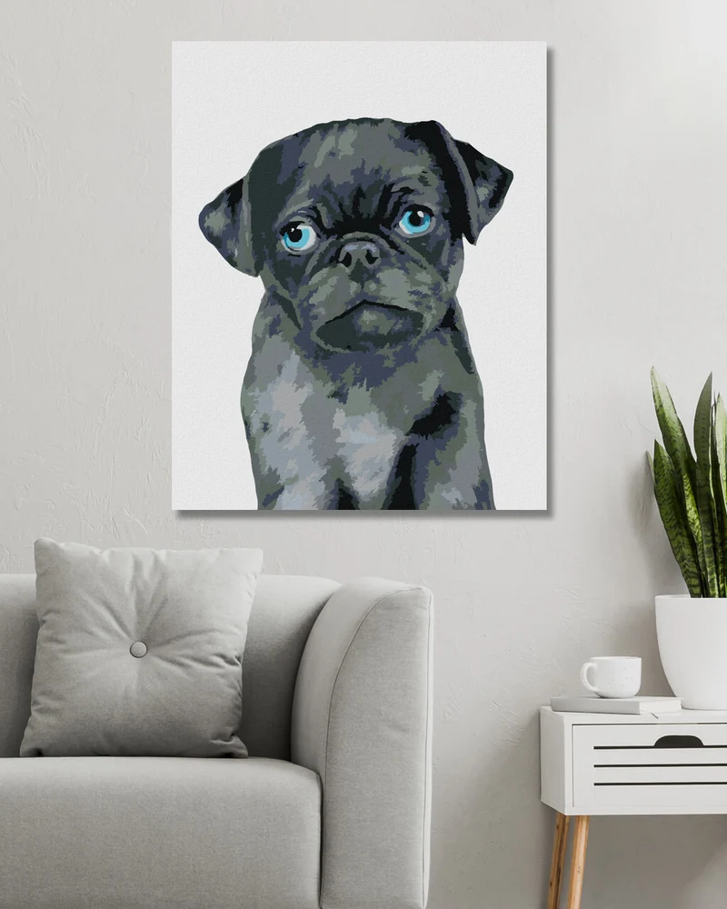 Diamond painting - MOPS (MYROSLAVA VOLOSCHUK)