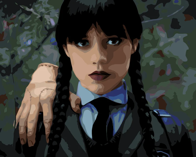 Diamond painting - WEDNESDAY UND DIE SACHE
