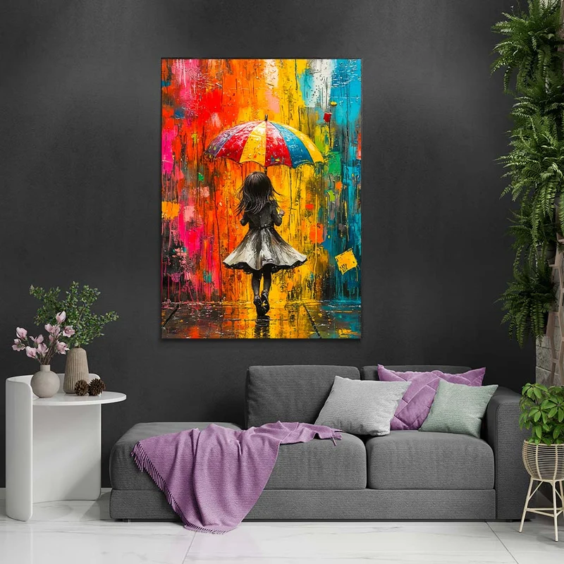5D Diamond Painting – Mila im Farbenspiel