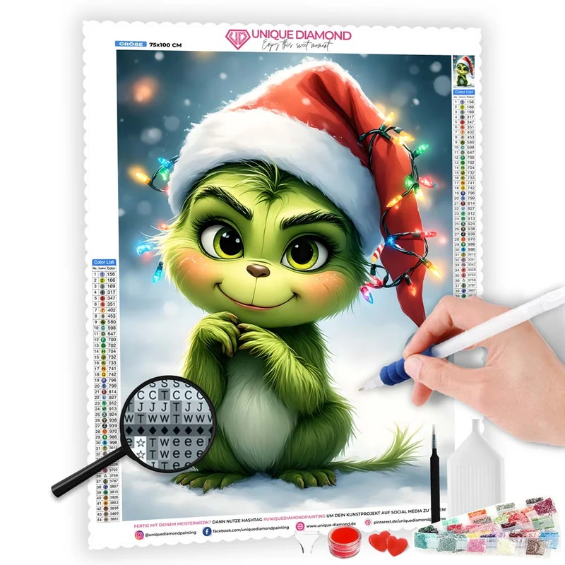 5D Diamond Painting – Der Weihnachtliche Grinch