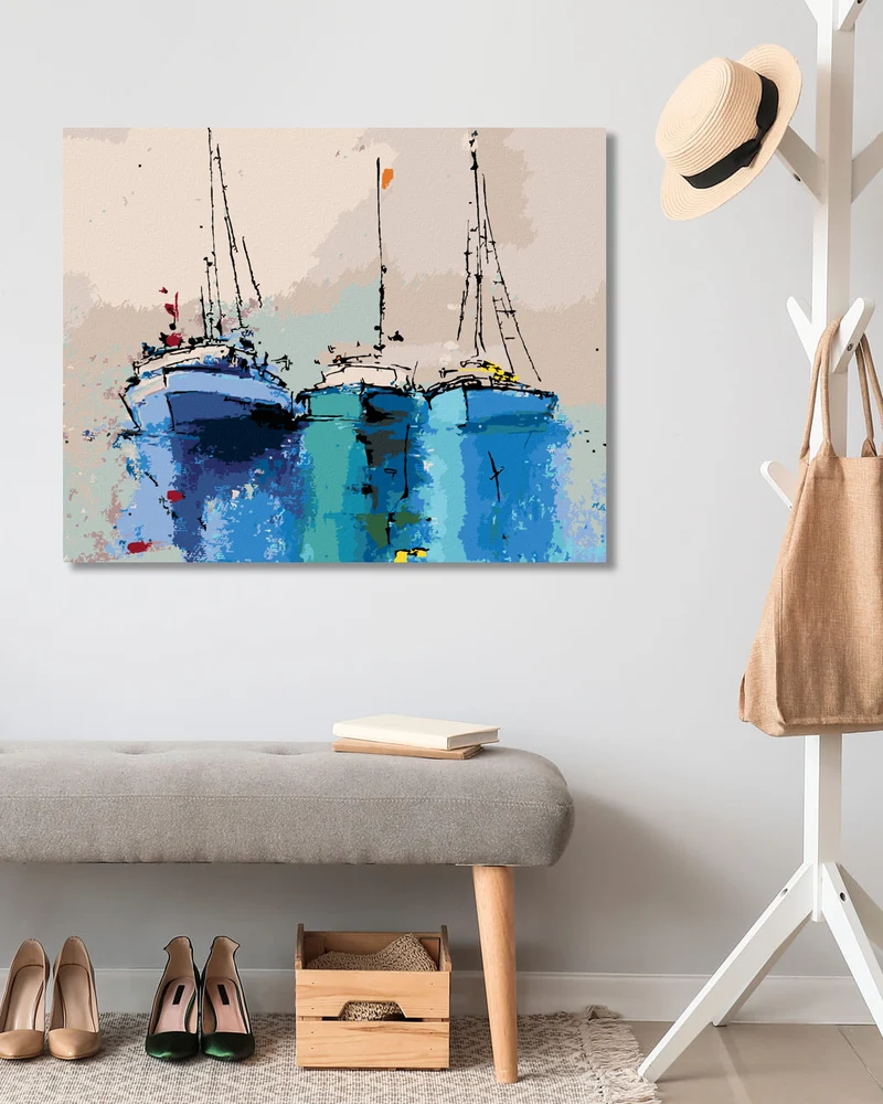 Diamond painting - BLAUE YACHTEN