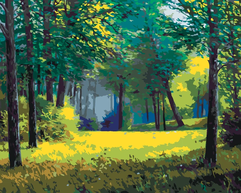 Diamond painting - LUFTIGER WALD