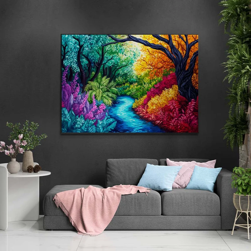 5D Diamond Painting – Fantastischer Wald der vier Jahreszeiten