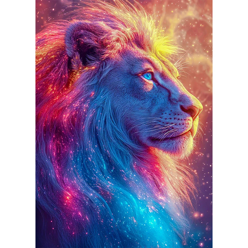 5D Diamond Painting – Königlicher Sternenlöwe