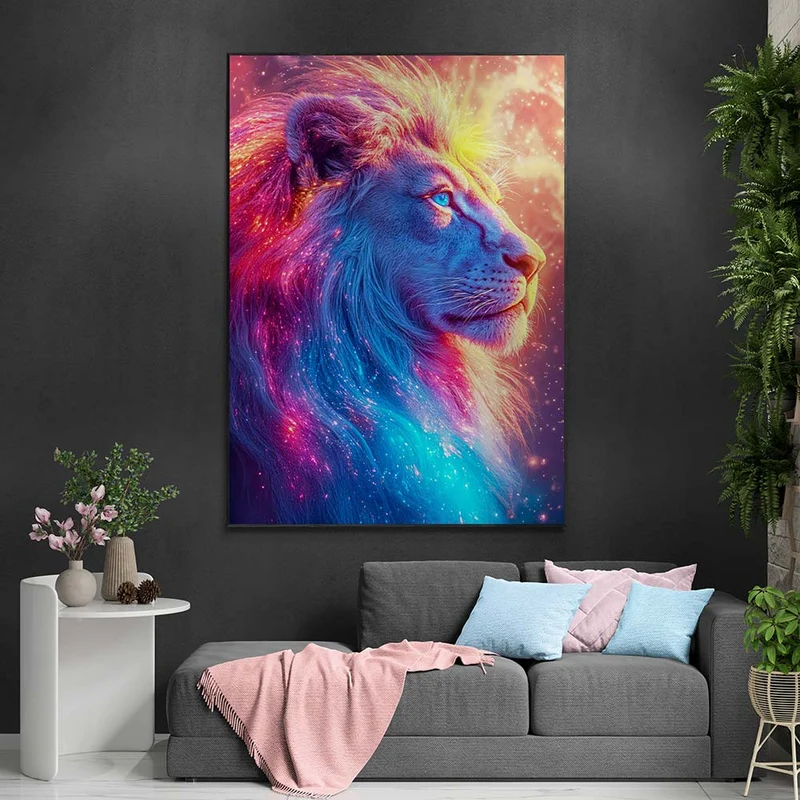 5D Diamond Painting – Königlicher Sternenlöwe